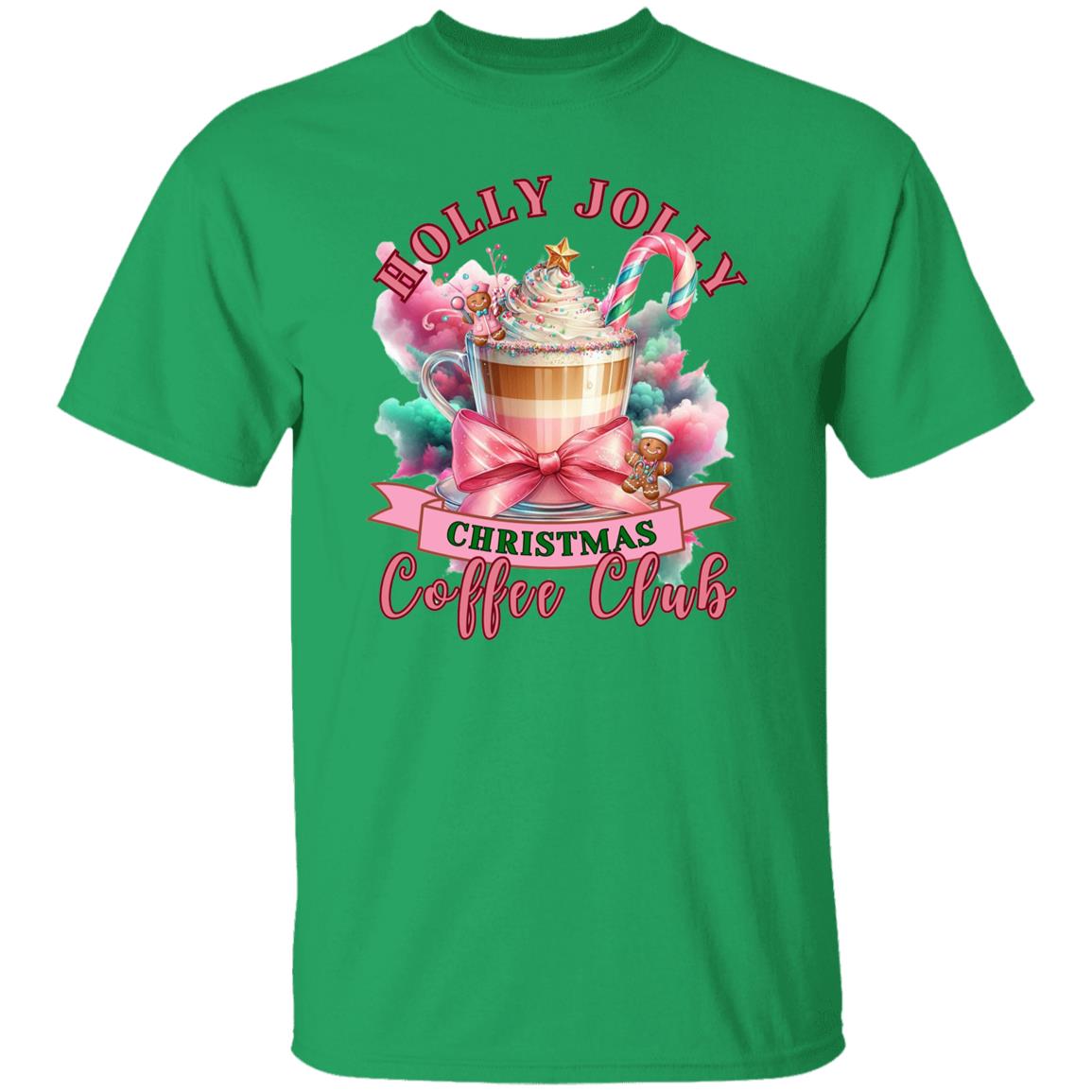 Holly Jolly Coffee T-Shirt winter holiday decor